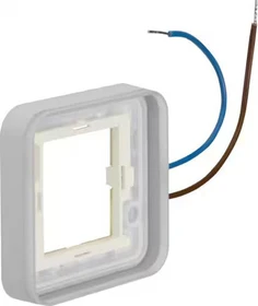 Berker W.1 Rahmen 1fach weiß beleuchtbar 230V für Gehäuse AP, lichtgrau