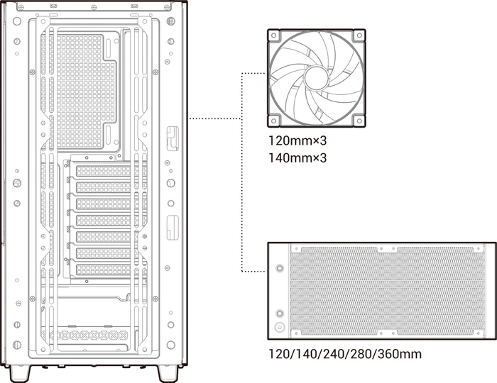 DeepCool CH560 Digital, schwarz, Glasfenster