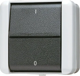 Jung WG 800 Wippschalter mit Kennzeichnung I/O 10AX 400V