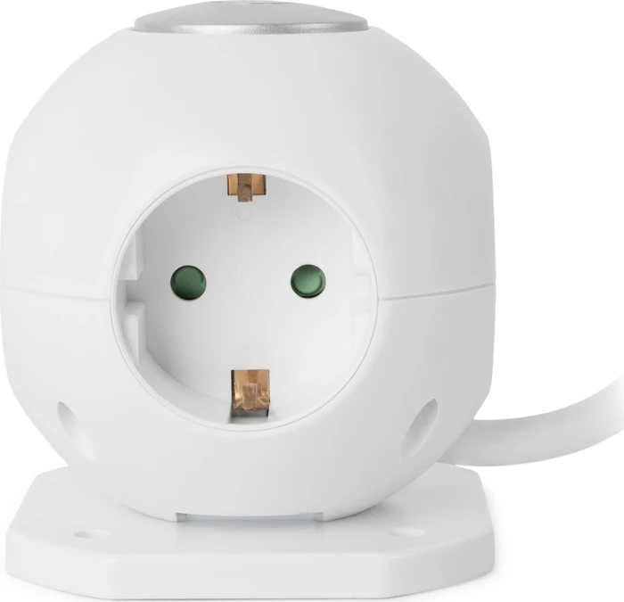 Entac Power Ball, 3-fach, 2x USB-A, 1.5m, weiß