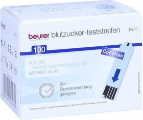 1001 Artikel Medical GL 40 Blutzucker-Teststreifen, 100 Stück