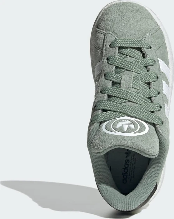 adidas Campus 00s Elastic Laces silver green/cloud white/gum (Junior)