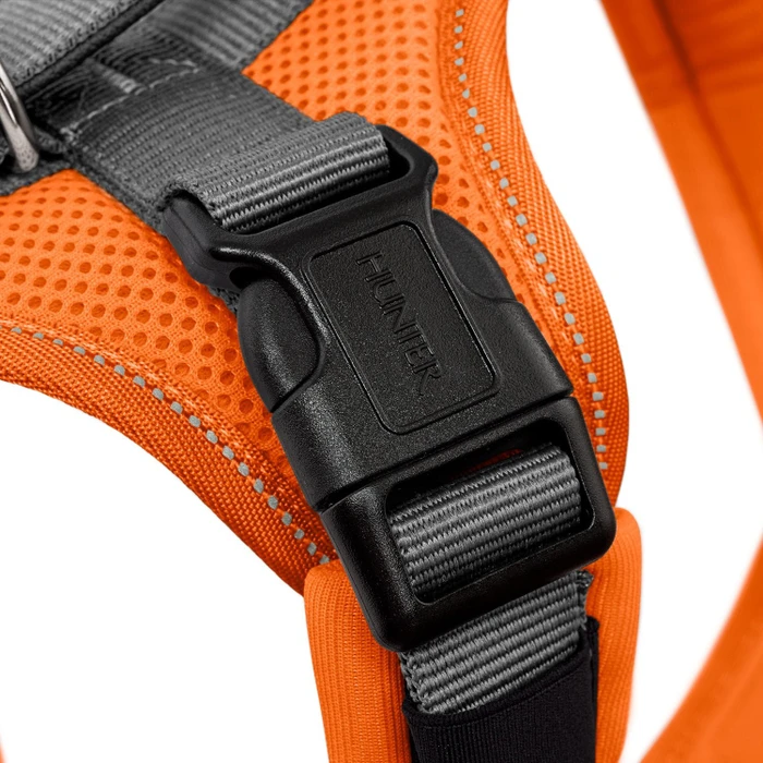 Hunter Geschirr Maldon Up, S-M, orange/grau