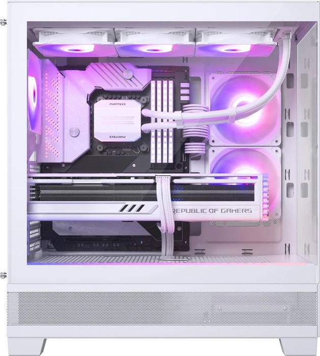 Phanteks XT View Matte White, weiß, Glasfenster