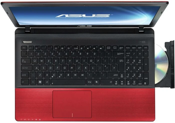 ASUS A55VD-SX578H, rot, Core i3-3110M, 4GB RAM, 500GB HDD, GeForce 610M, DE