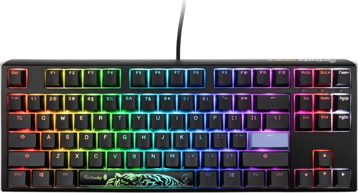 Ducky One 3 TKL PBT, LEDs RGB, Classic Black, MX RGB BLACK, USB, US