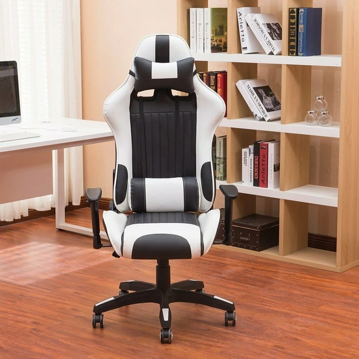 IntimaTe WM Heart Racersedia 3 Gamingstuhl, schwarz/weiß