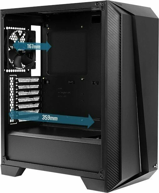 AeroCool Cylon Pro, weiß, Glasfenster