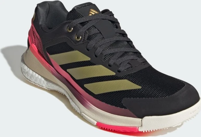 adidas Crazyquick Boost Padel core black/gold metallic/solar turbo (Herren)