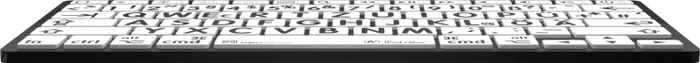 LogicKeyboard LargePrint Mini Mac, Black on White, Bluetooth, DE