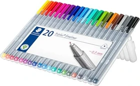 Staedtler triplus fineliner 334 0.3mm sortiert, 20er-Set, Box
