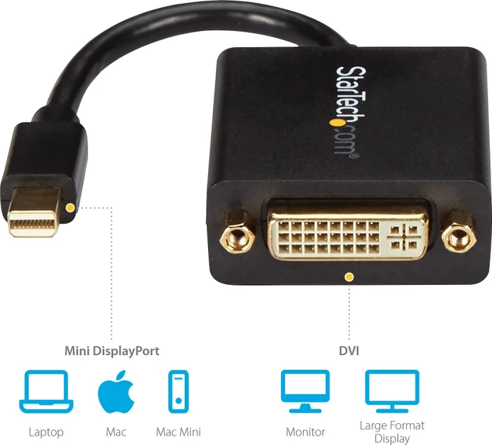 StarTech Mini DisplayPort 1.2 [Stecker] auf DVI [Buchse] Adapter