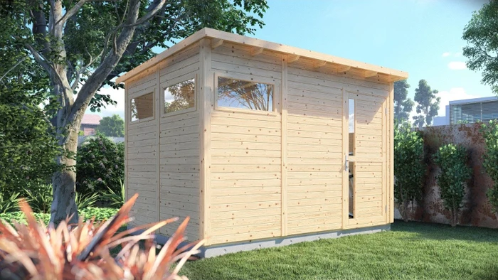 Bertilo Pentus 3 Gartenhaus 337x234cm natur