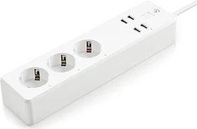 Nedis WLAN Smart-Steckdosenleiste 3-fach, 3680W, 4x USB-A, Smart-Steckdosenleiste