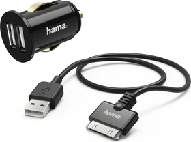 Hama Dual Piccolino Kfz-Ladekabel für Apple iPhone/iPod
