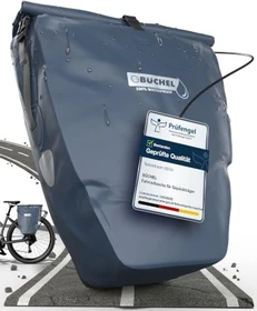 Büchel Fahrrad Gepäcktasche blau