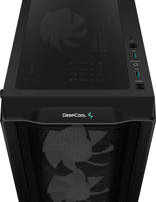DeepCool CC560 Mesh [V2], schwarz, Glasfenster