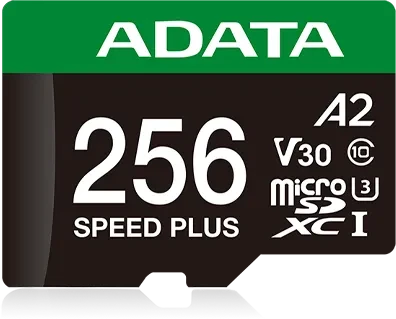 ADATA SPEED PLUS R180/W160 256GB Kit, UHS-I U3, A2, Class 10