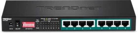 TRENDnet TPE-LG80 Long Range Desktop Gigabit Switch, 8x RJ-45, 65W PoE+ (TPE-LG80)