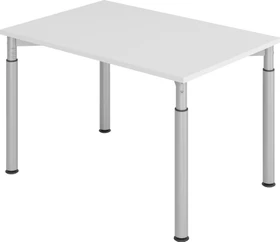 Kaiserkraft Vera-Zwo VYS12/5/S Schreibtisch 120x80cm grau/silber