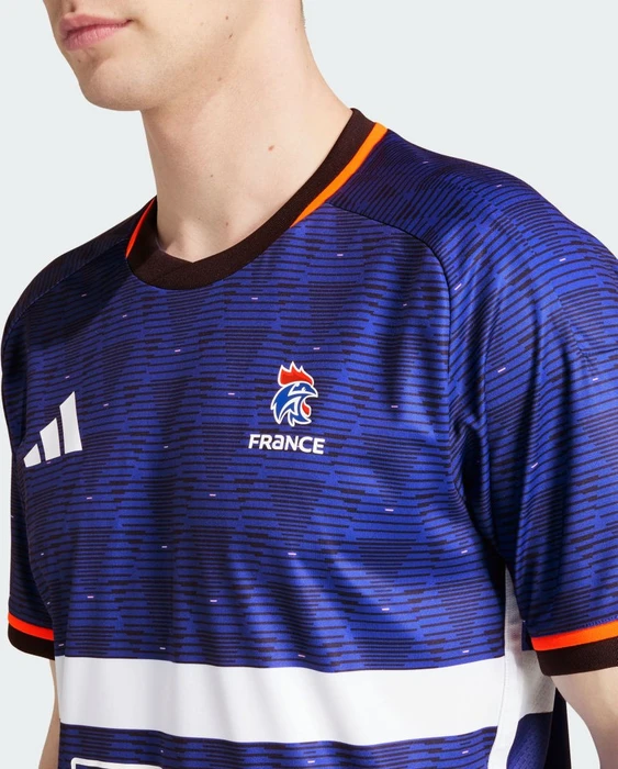 adidas Team Frankreich Handballtrikot semi lucid blue (Herren)