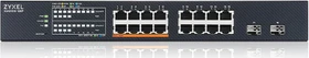 Zyxel XMG1915-18EP Rackmount 2.5G Smart Switch, 16x RJ-45, 2x SFP+, 180W PoE++ (XMG1915-18EP-EU0101F)
