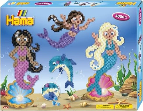 Hama Geschenkpackung Meerjungfrauen 4000 Stück