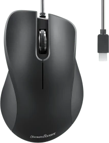 Perixx PERIMICE-221C Silent Ergonomic Mouse, schwarz, USB-C