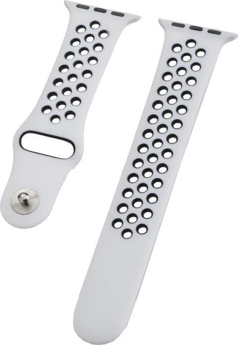 Peter Jäckel Watch Band Silicon Dual für Apple Watch (40mm/38mm) weiß
