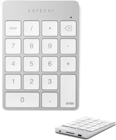 Satechi Aluminum Slim Wireless Keypad (USB-C), Silver, Bluetooth