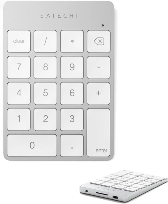 Satechi Aluminum Slim Wireless Keypad (USB-C), Bluetooth