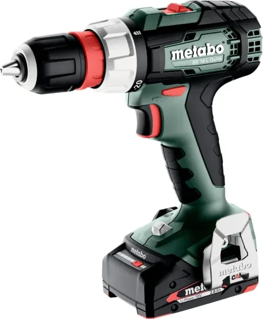 Metabo BS 18 L Quick Akku-Bohrschrauber inkl. Koffer + 2 Akkus 2.0Ah