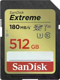 SanDisk Extreme R180/W130 512GB, UHS-I U3, Class 10