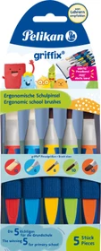 Pelikan griffix Pinselset für die Schule mit Pinselband Pinselset, 5-tlg.