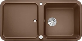 Blanco Yova XL 6 S InFino Einbau Becken reversibel mit Ablauffernbedienung muskat