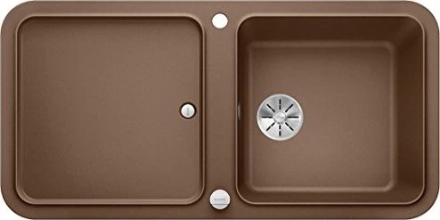 Blanco Yova XL 6 S InFino Einbau Becken reversibel mit Ablauffernbedienung muskat