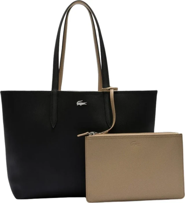 Lacoste Anna Wendbare Tote Shopper black/warm sand