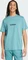 adidas Essentials Linear Single Jersey T-Shirt kurzarm powder teal/black (Herren) Vorschaubild