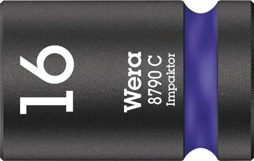 Wera 8790 C Impaktor Außensechskant Steckschlüssel 1/2", 16x38mm