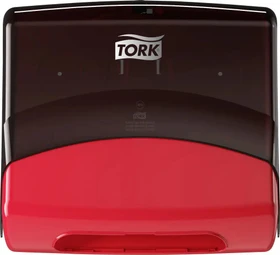 Tork Einzeltuchspender W4 schwarz/rot