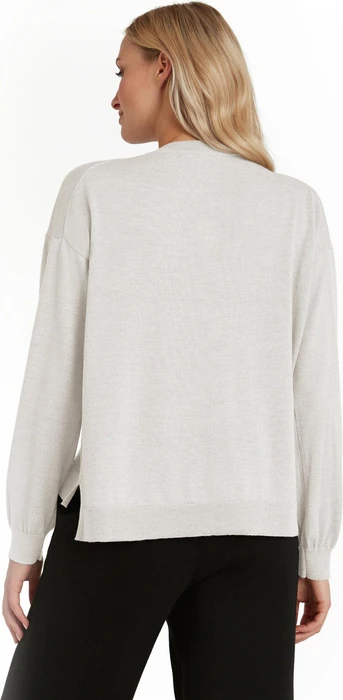 Falke Basic Apparel Cardigan Rundhals Strickjacke beige mel. (Damen)