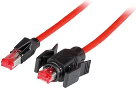 EFB Elektronik TM21 UC900 PUR Industrial-Patchkabel, Cat7/Cat6a, S/FTP, RJ-45/RJ-45, 2m, rot
