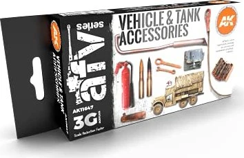AK-Interactive 3rd Gen Acrylic Colors AFV Series Vehicle & Tank Accessories Farbset, 6-tlg.