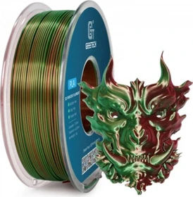 Geeetech PLA Silk, Dual green & red, Spule, 1.75mm, 1.00kg