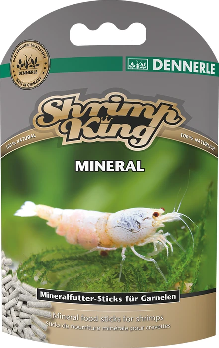 Dennerle Shrimp King Mineral Ergänzungsfutter-Sticks für Garnelen, 45g