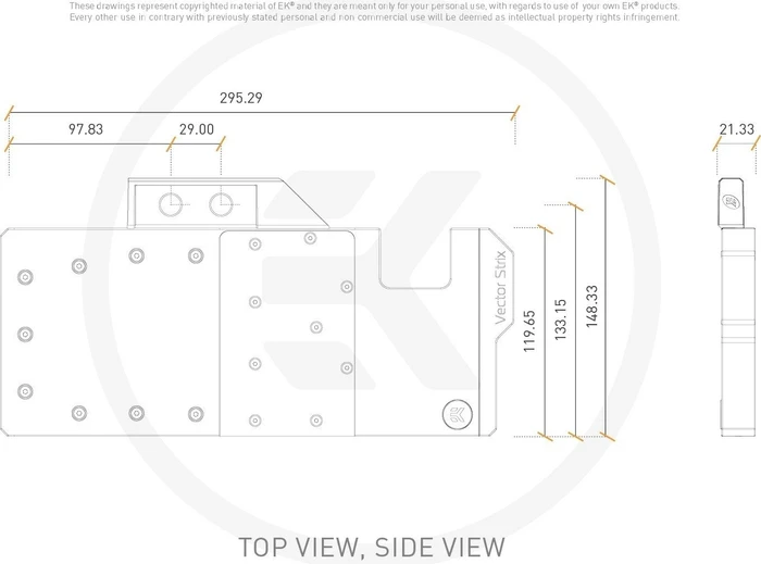 EK Water Blocks Quantum Line EK-Quantum Vector Strix RTX 2080 Ti RGB, Nickel, Acryl