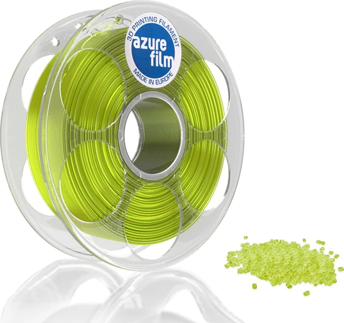 AzureFilm PETG, gelb transparent, Spule, 1.75mm, 1.00kg