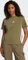 adidas Essentials 3-Streifen Cotton T-Shirt kurzarm olive strata/white (Damen) Vorschaubild