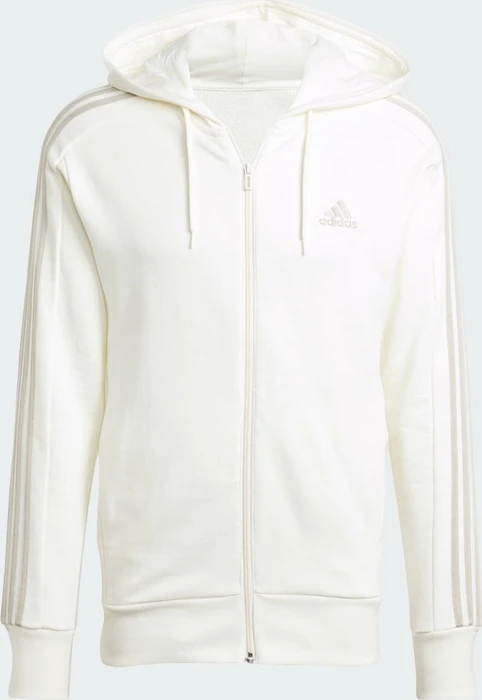 adidas Essentials French Terry 3-Streifen Hoodie off white (Herren)