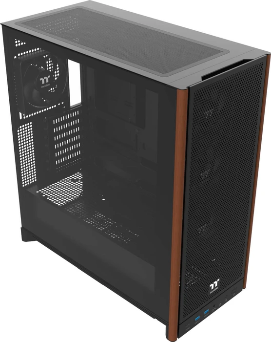 Thermaltake S370 WS Black, schwarz/braun, Glasfenster